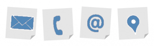 Contact us - graphic of contact icons